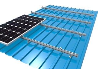 Color steel tile roof mounting structure